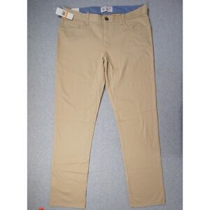 Original Penguin Pants Mens 33x32 Tan Khaki Chino Slim Fit Stretch